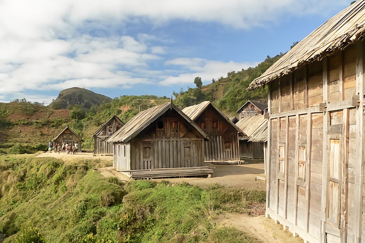 maisons en bois des Zafimaniry