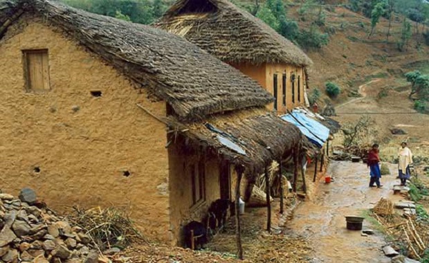 maison traiditonnelle rurale népal