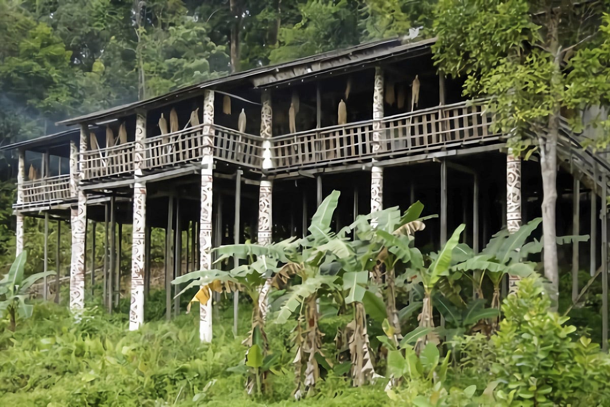 maison longue en Malaisie