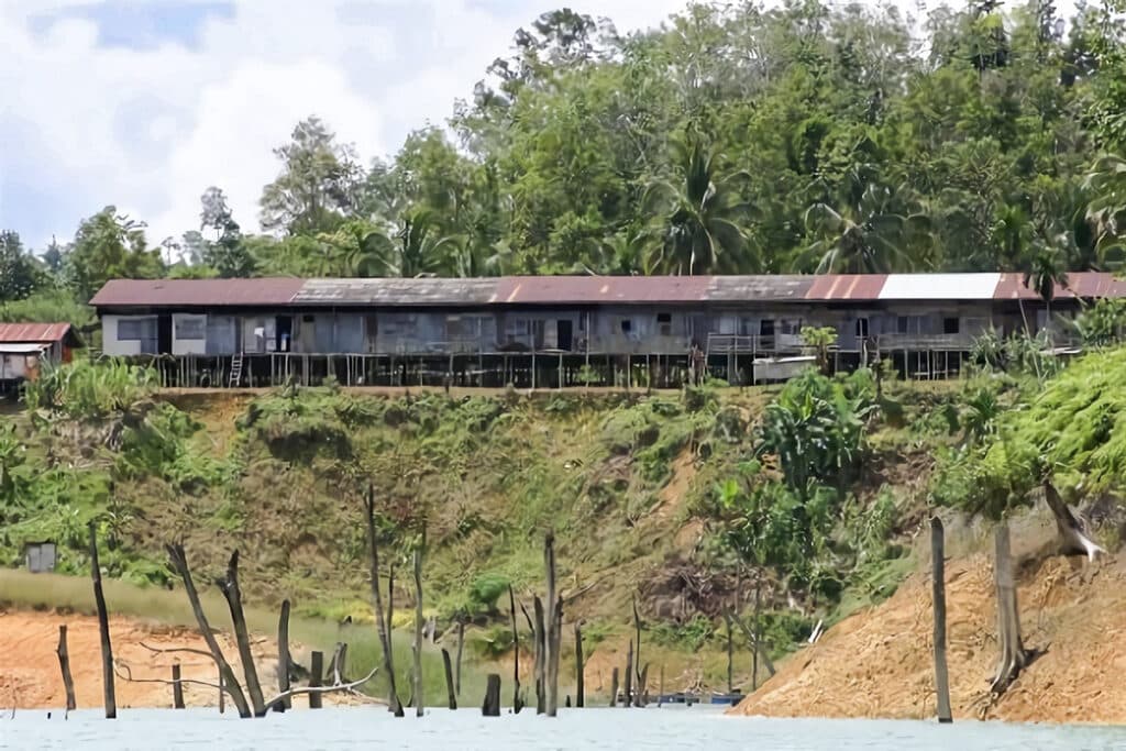 maison longue traditionnelle en Malaisie
