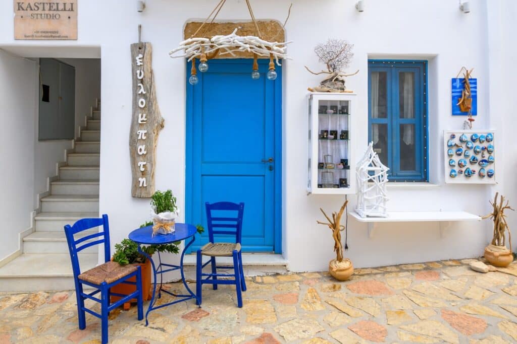 maison blanche typique des Cyclades