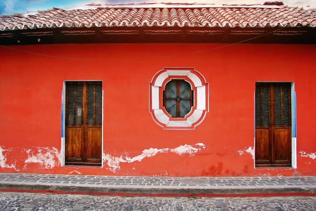 maison coloniale d'Antigua au Guatemala