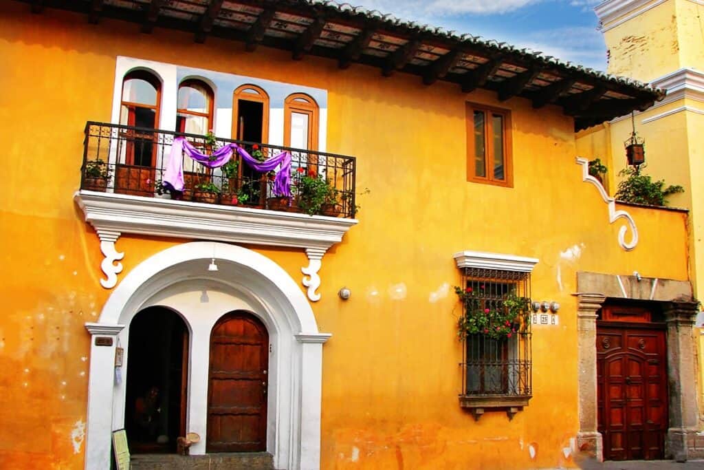 maison coloniale d'Antigua au Guatemala