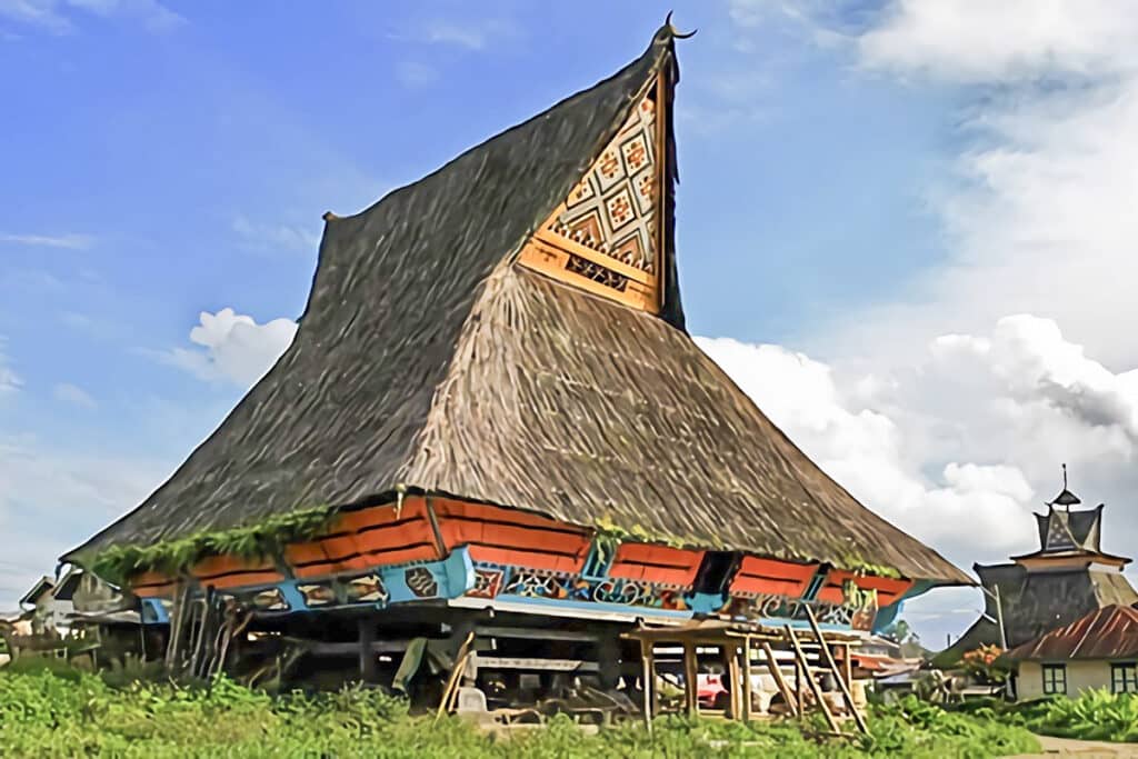 rumah traditionnel des Batak Karo