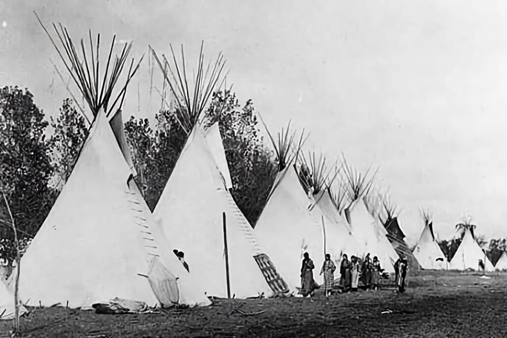 ancien camp de tipis