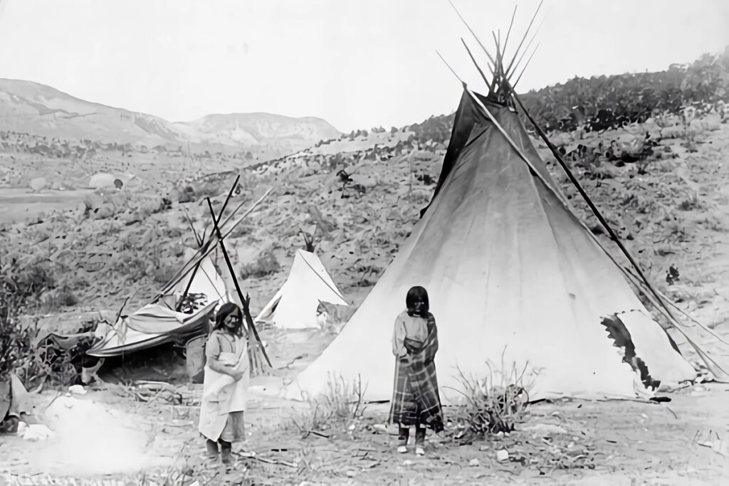 ancienne photo de tipi