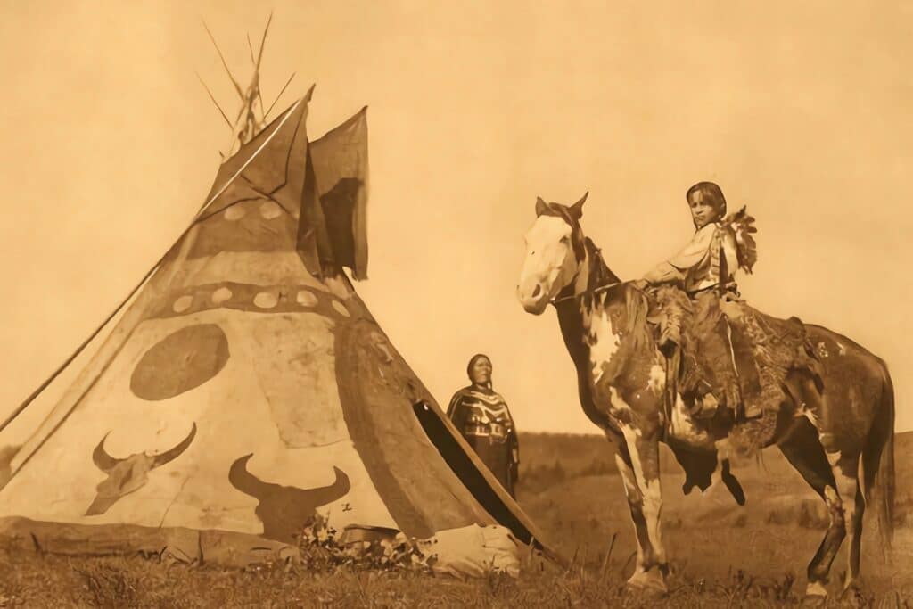 ancienne photo de tipi