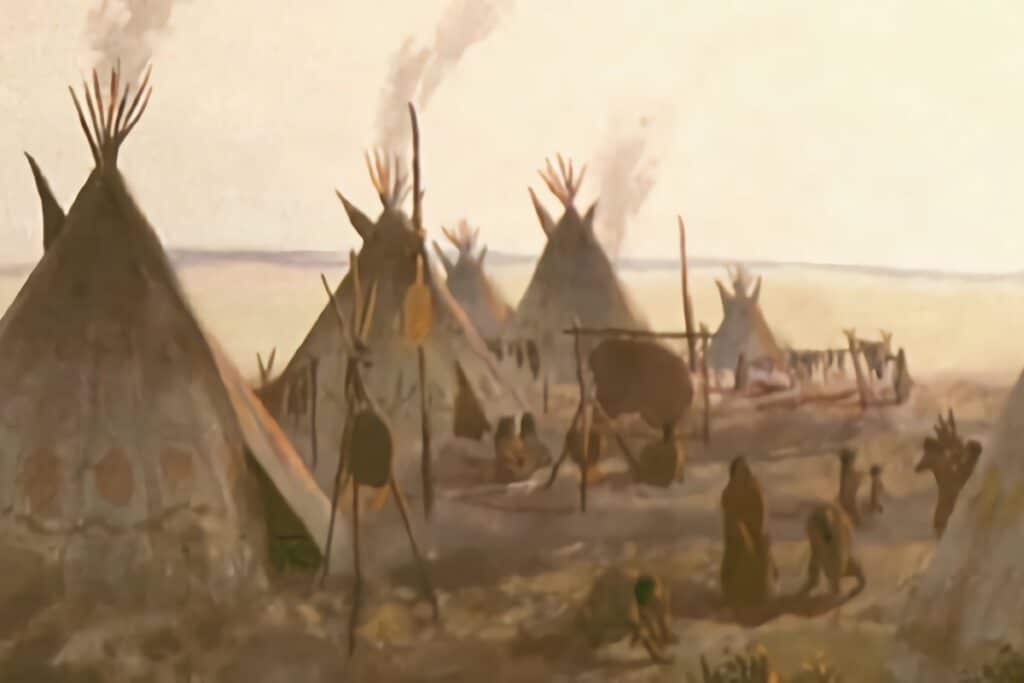 camp de tipis