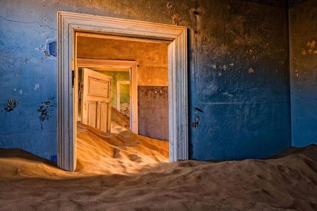kolmanskop sable dans une maison