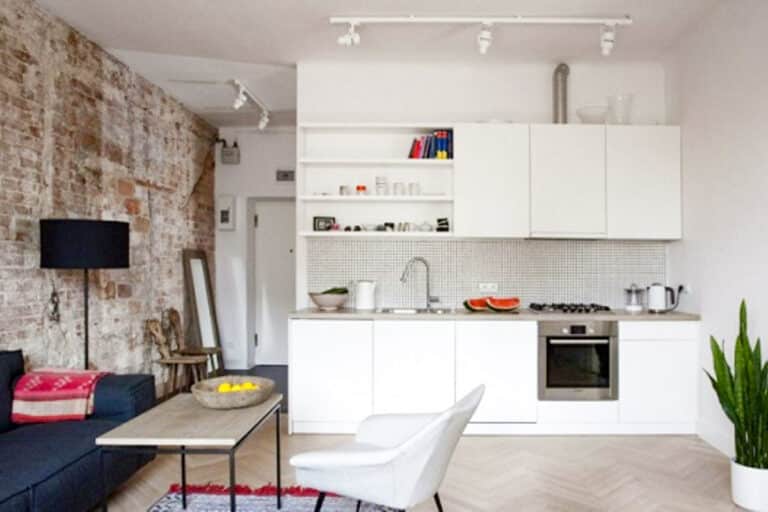 Petit appartement à Varsovie à la décoration élégante