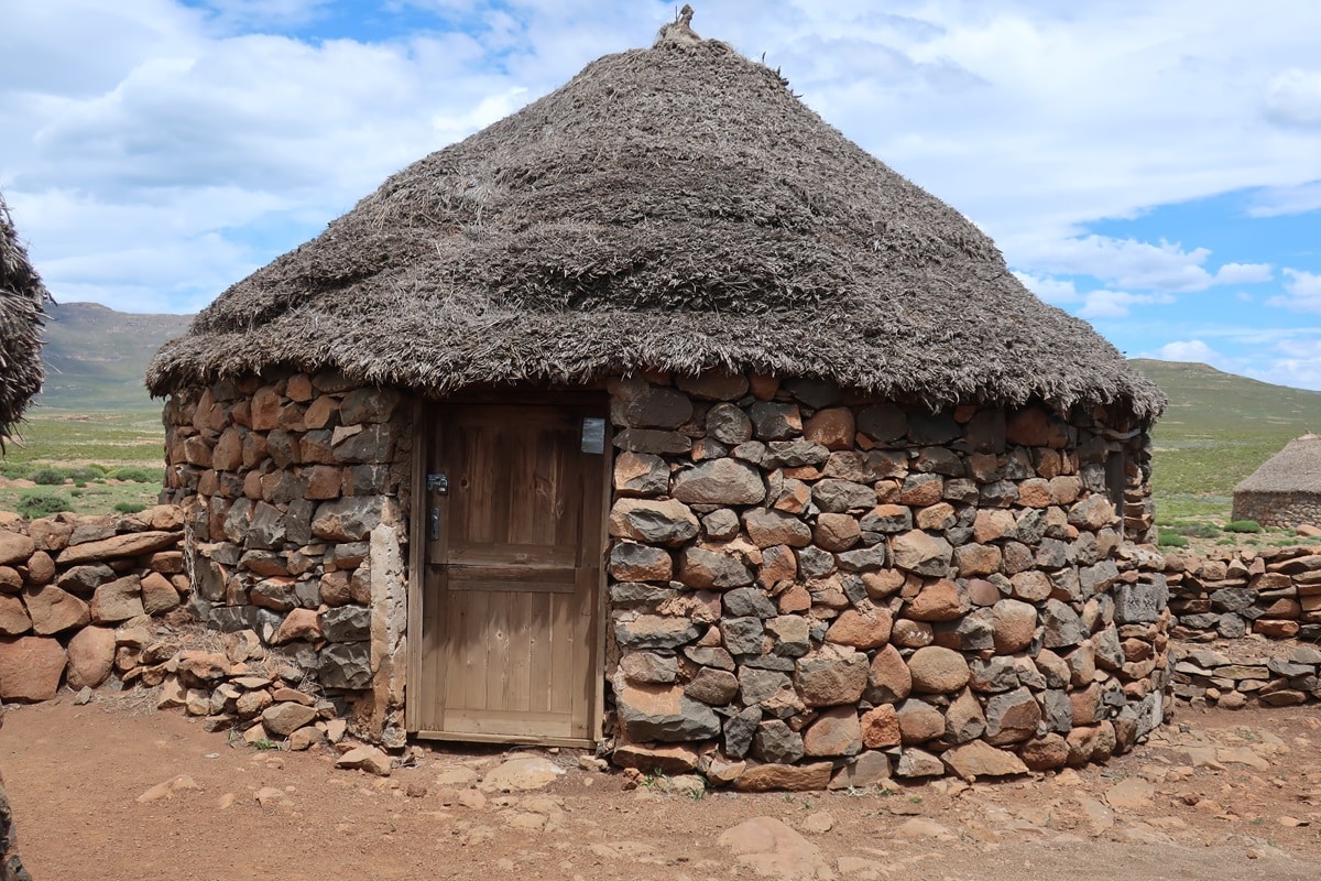 La hutte Basotho traditionnelle
