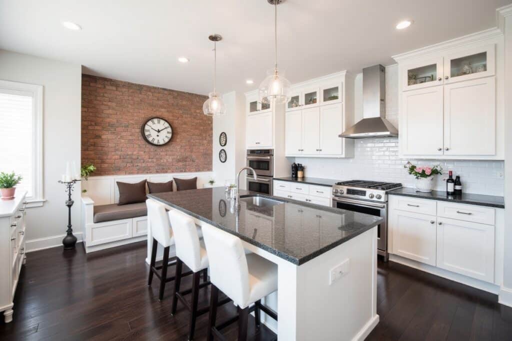 cuisine cozy avec banquette