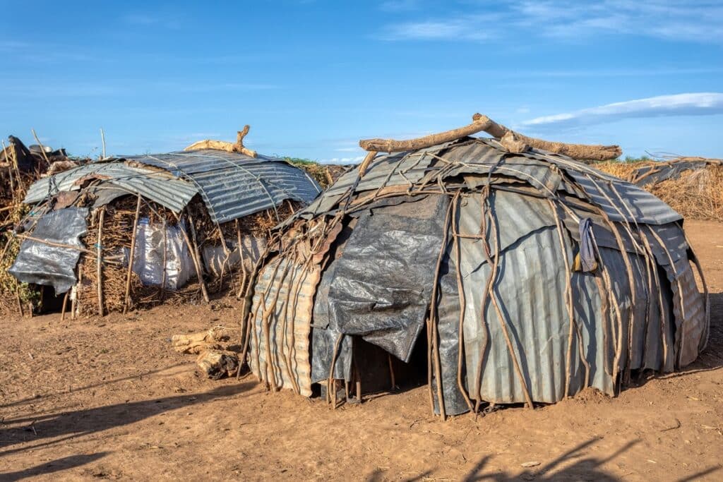 huttes village Dassanech