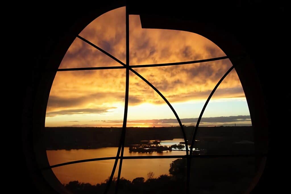 belle vue depuis la fenêtre