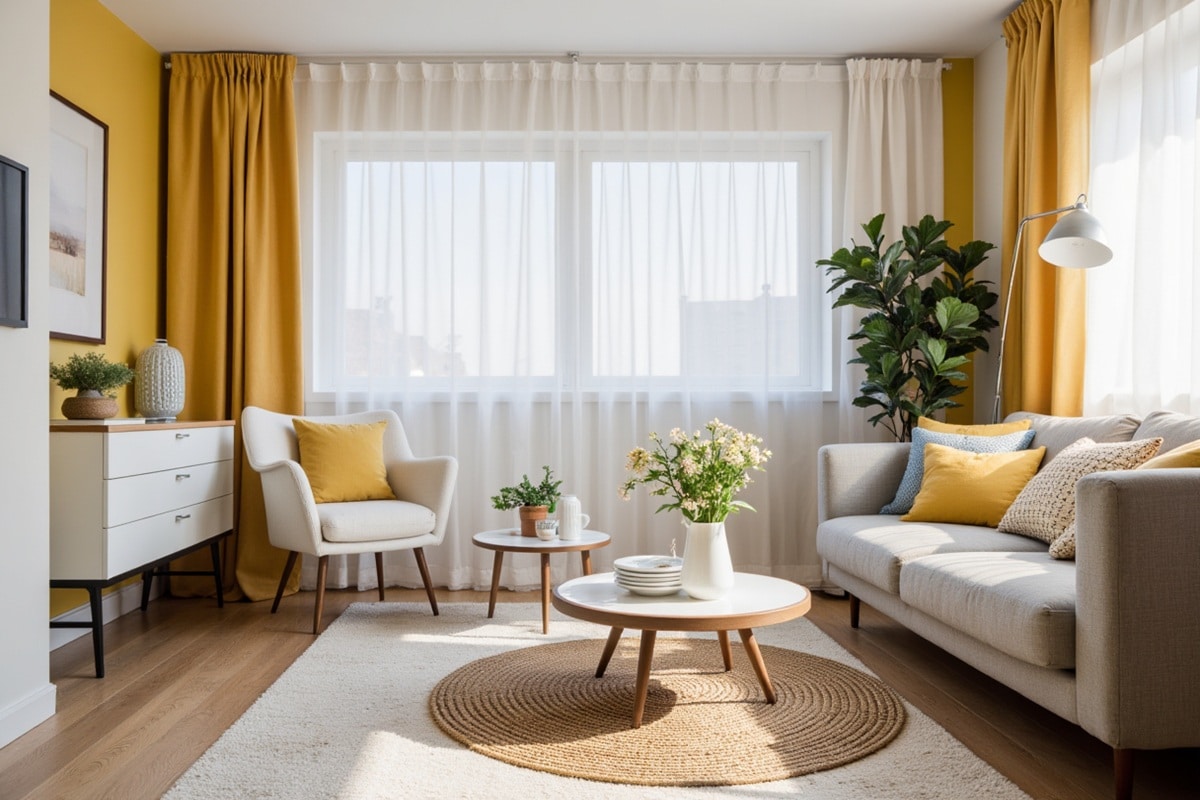 Comment intégrer le jaune dans votre salon sans en faire trop