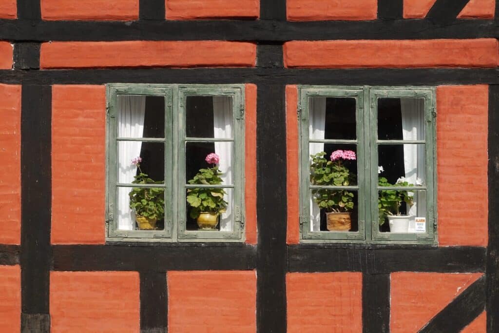 détail maison à colombages danoise