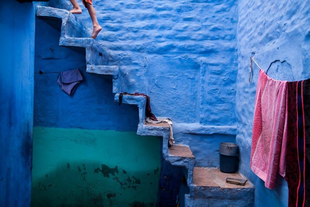 escalier intérieur maison Jodhpur