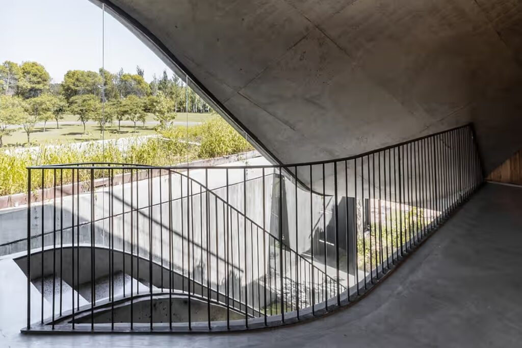 escalier extérieur moderne