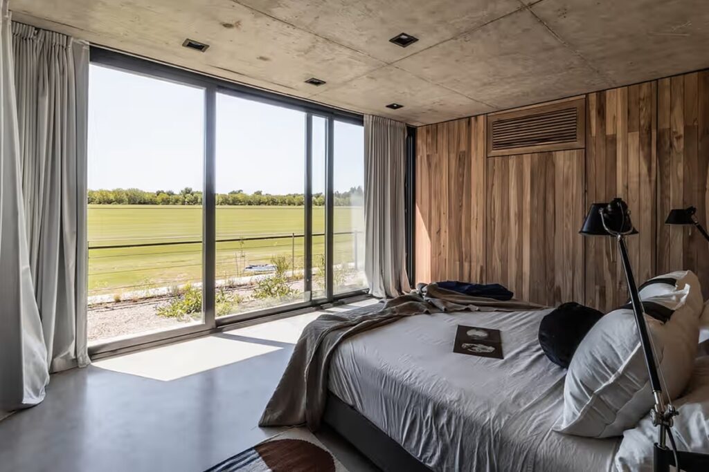 chambre avec vue sur la nature