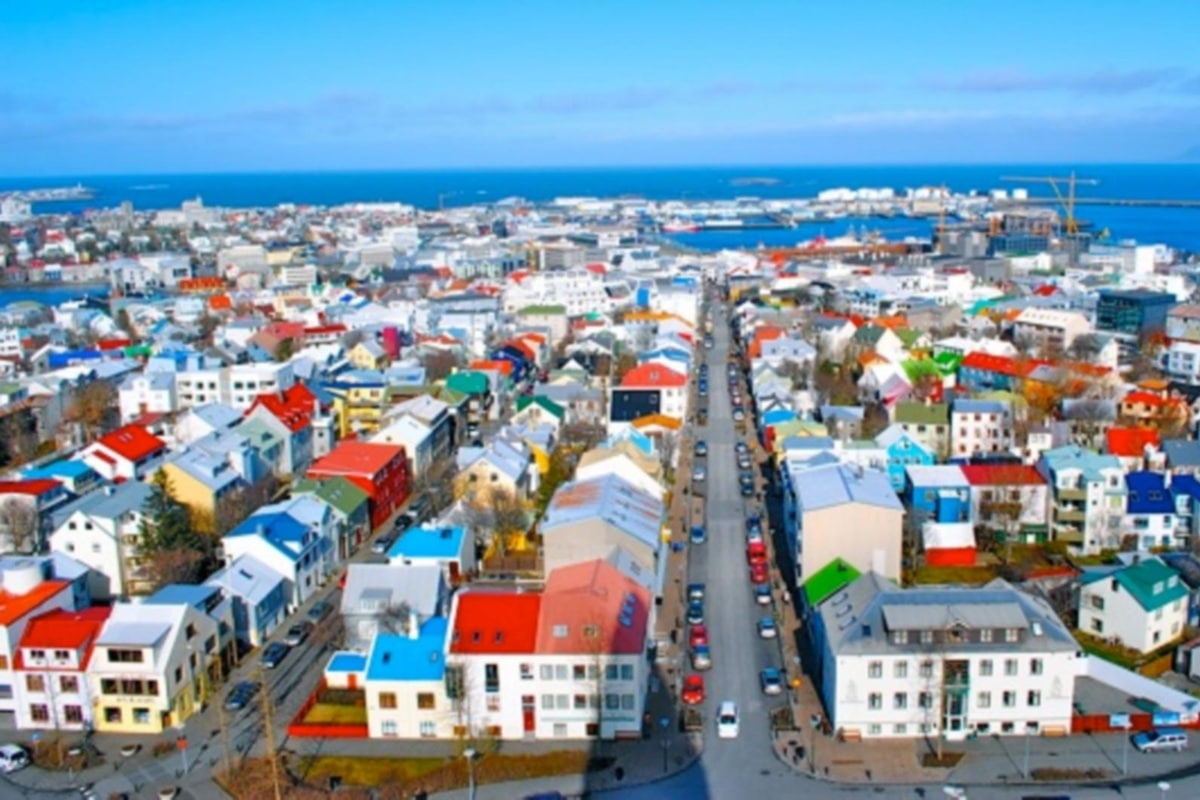 maisons colorées de Reykjavik