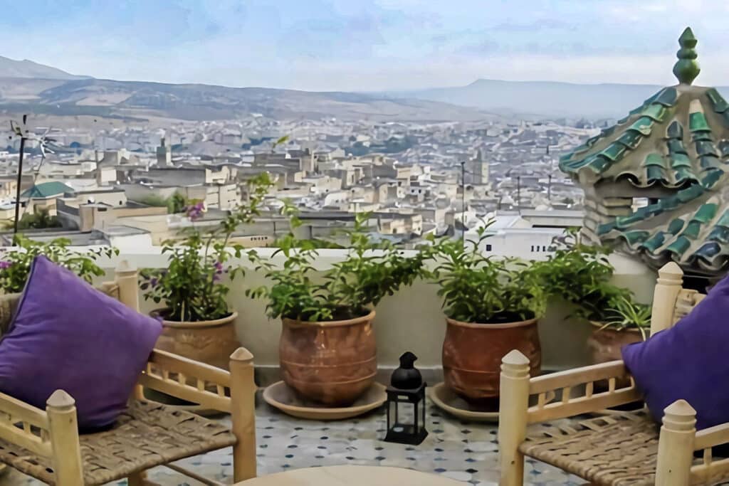 toit sur un riad de Fès