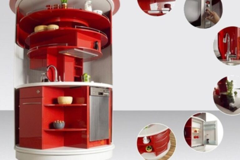 cuisine compacte circulaire tournante