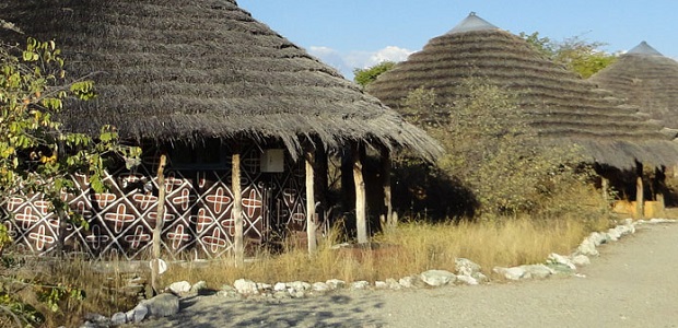 hutte traditionnelle du bostwana