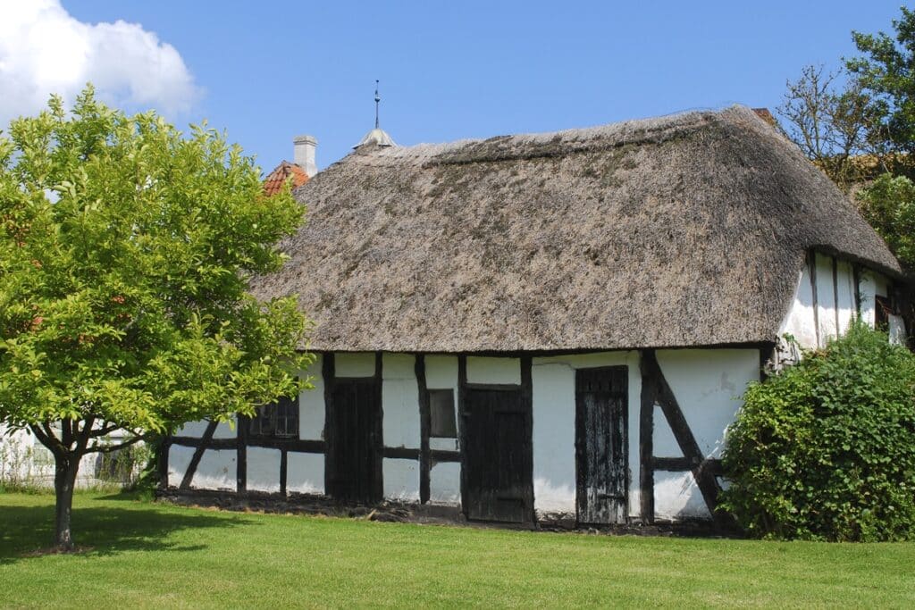 maison traditionnelle danoise à colombages