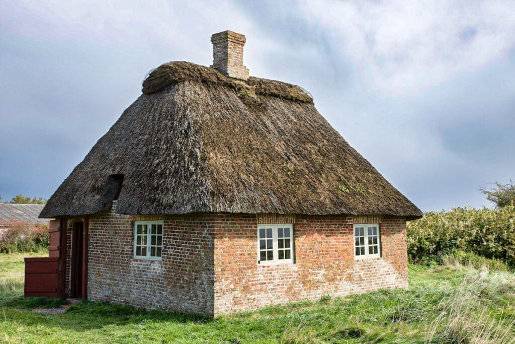 maison danoise traditionnelle en brique