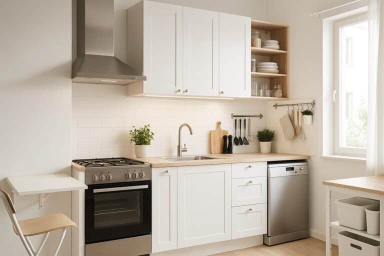 cuisine IKEA élégante dans un petit espace