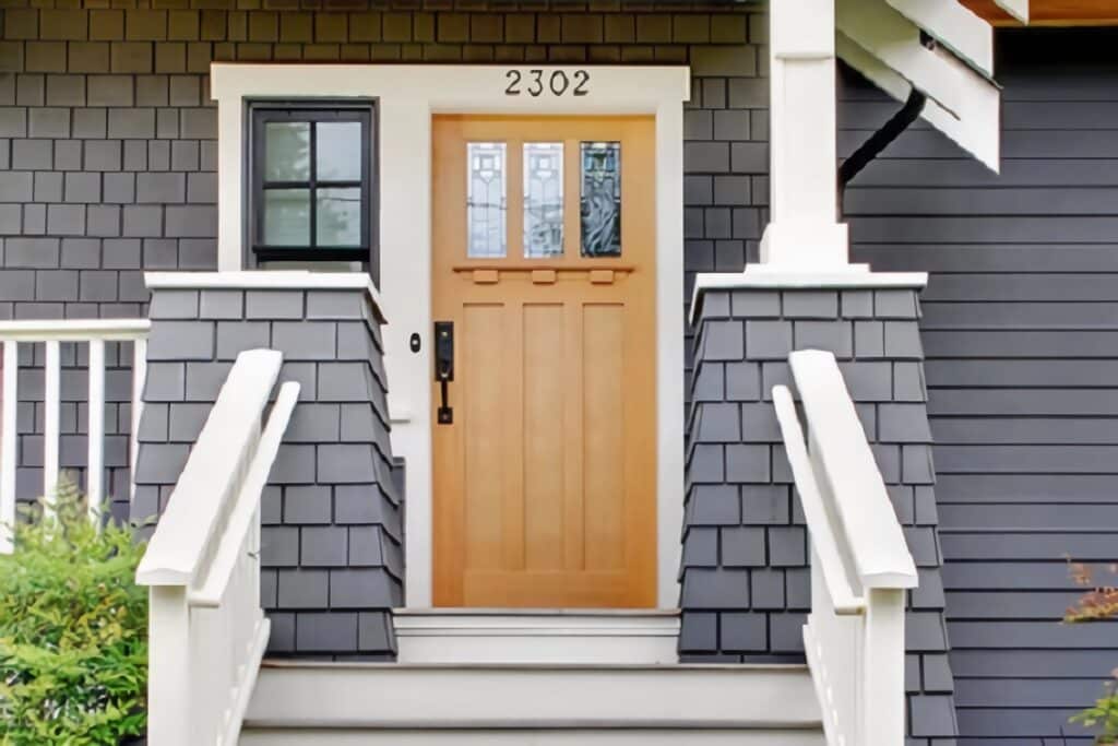 entrée de maison de style craftsman