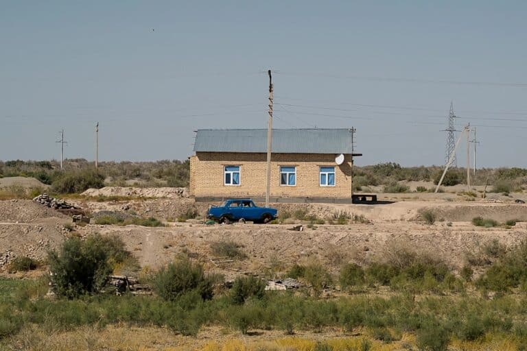 maison rurale au Turkménistan