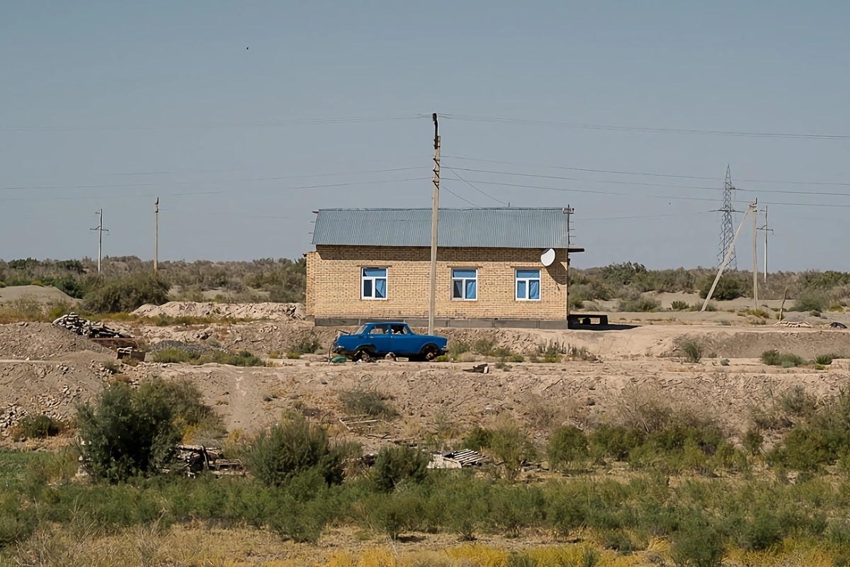 maison rurale au Turkménistan