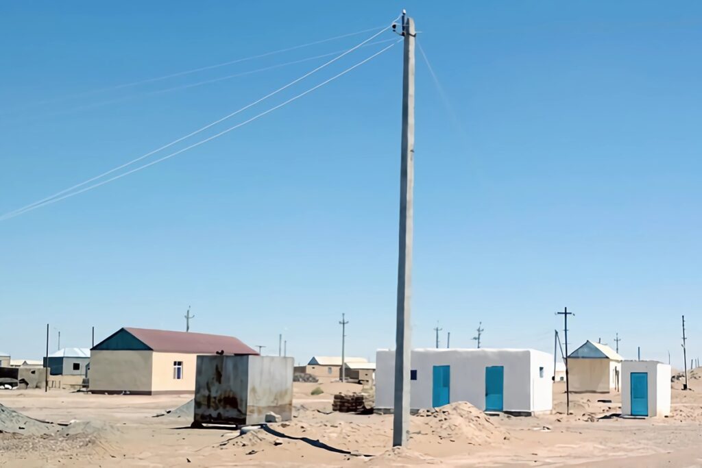 maisons rurales au Turkménistan
