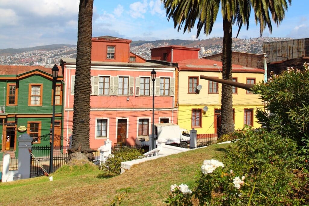 maisons colorées à Valparaiso
