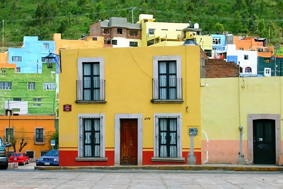 zacatecas maisons colorées