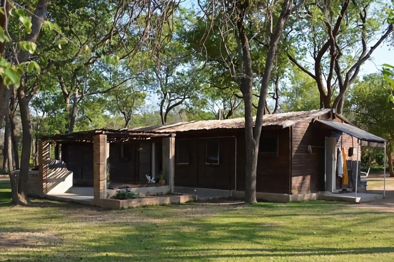 maison en bois en zambie