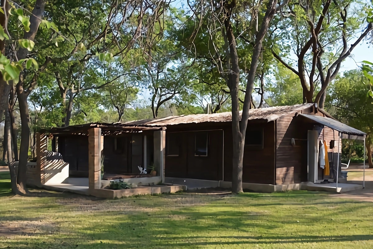 maison en bois en zambie