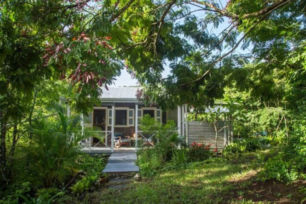 chalet caribéen dans la nature
