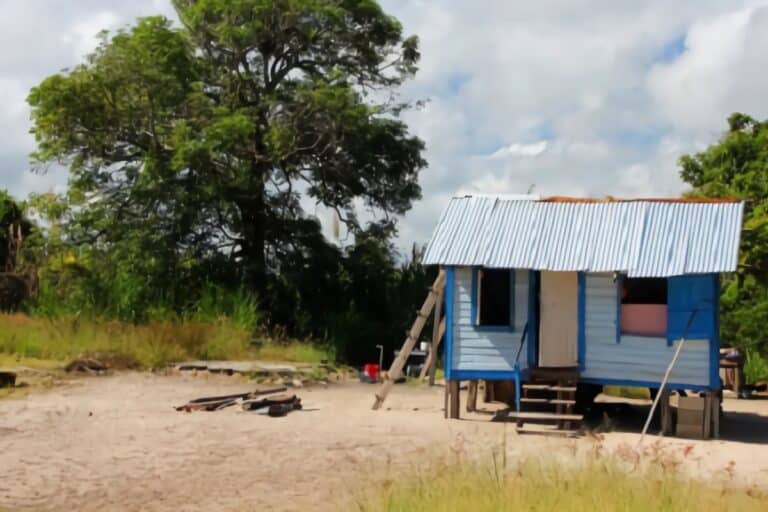 Maison Garifuna à Hopkins