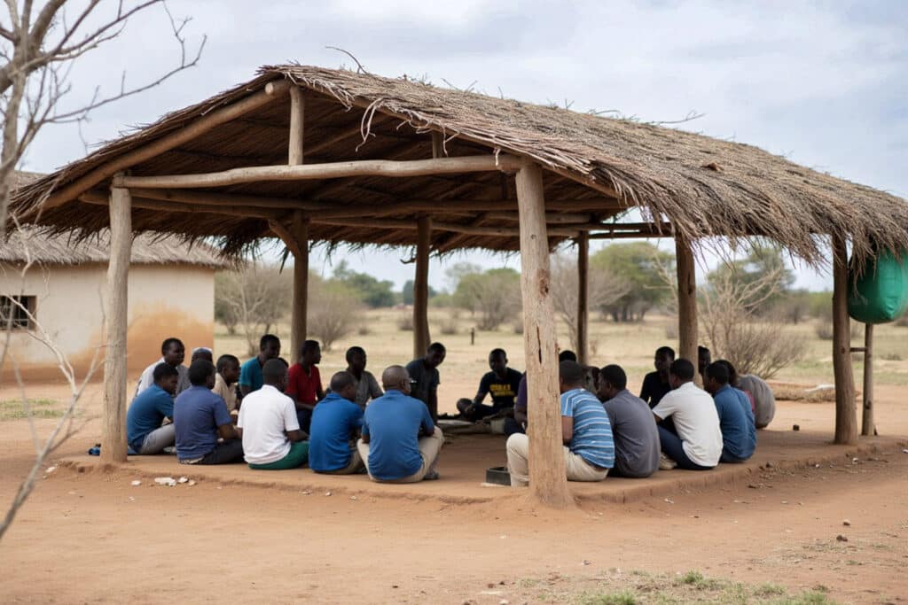 bantaba dans un village en Gambie