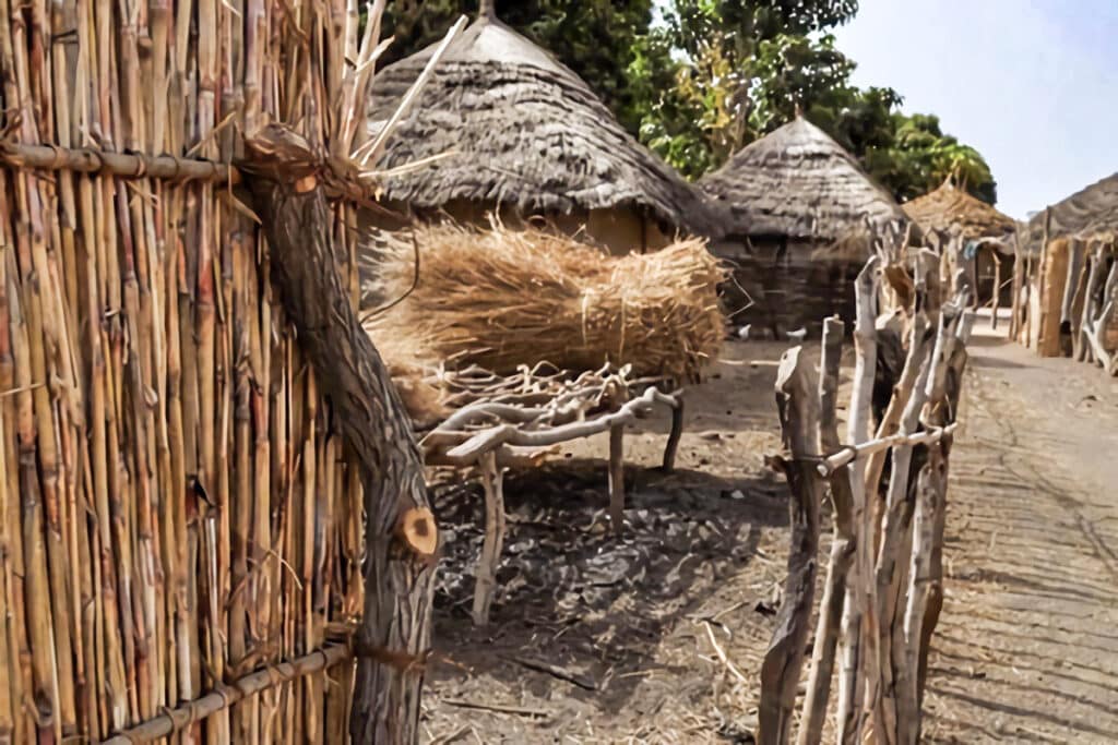 maisons rurales de Gambie
