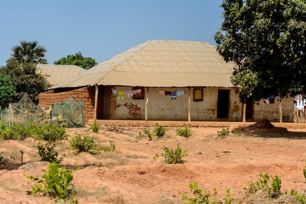 maison rurale en Guinée Bissau