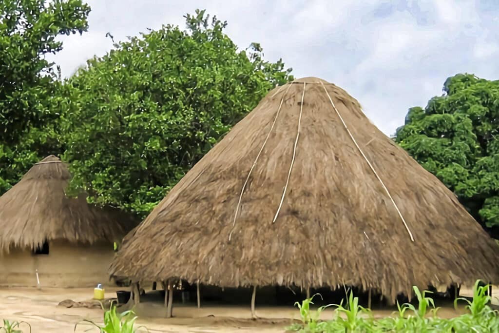 hutte traditionnelle en Guinée