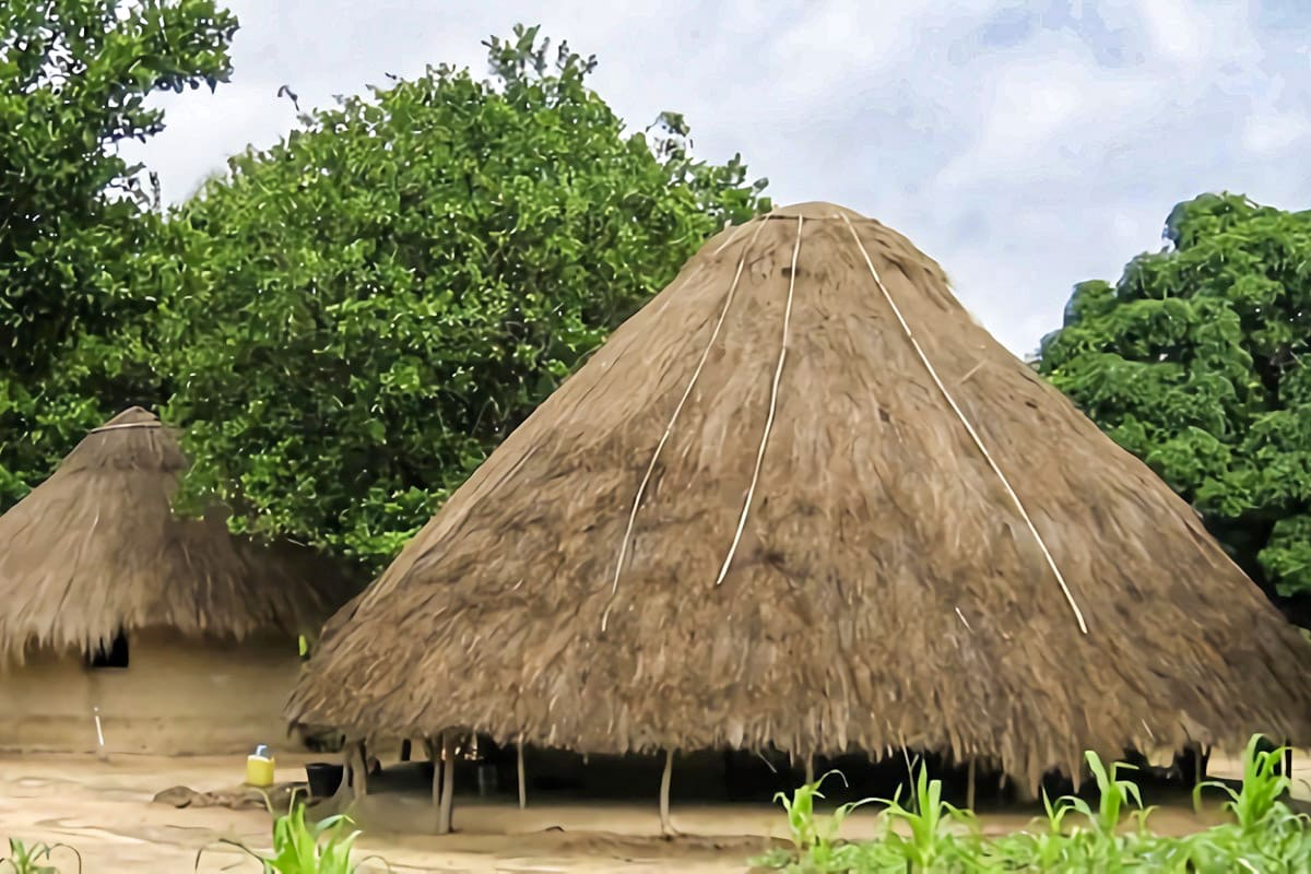 hutte traditionnelle en Guinée