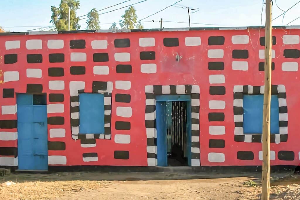 maison colorée d'aksoum