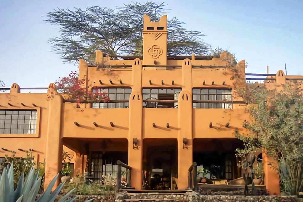 façade de la maison la plus photographiée d'afrique