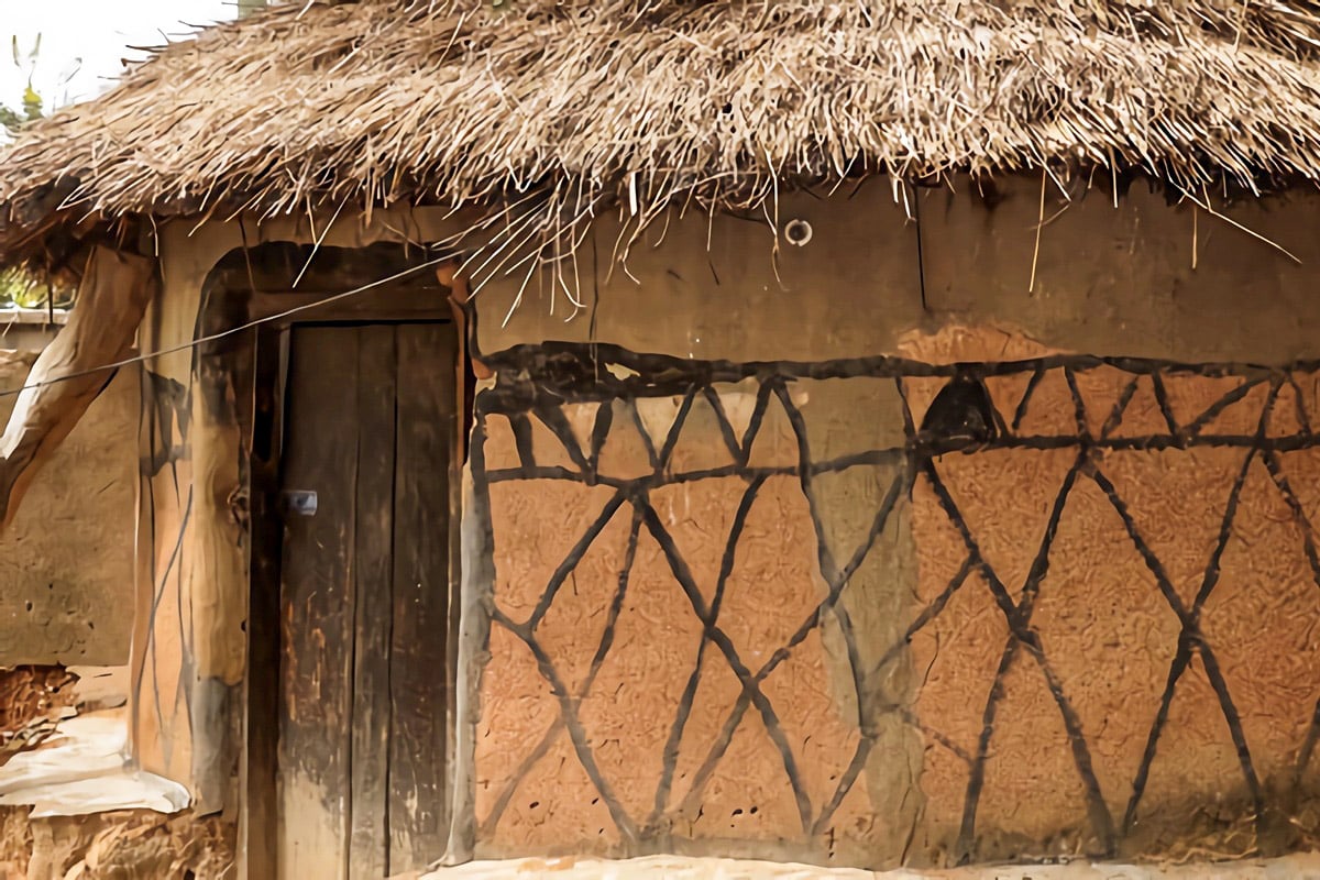 maison traditionnelle au Ghana