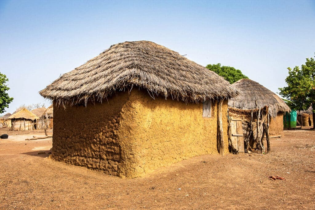 maison traditionnelle du Ghana