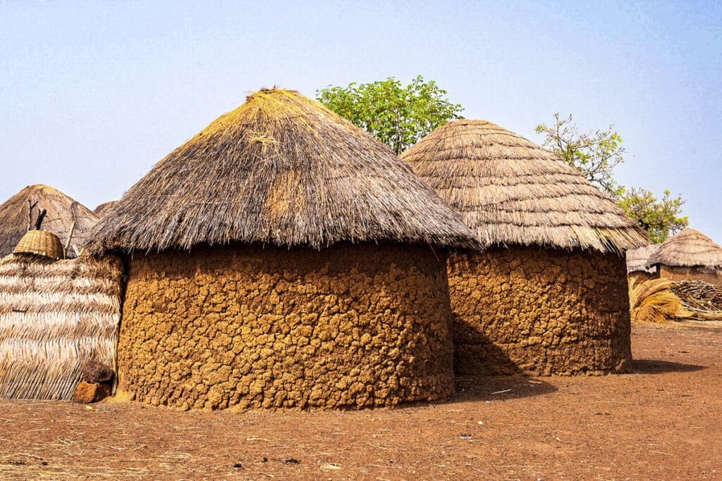 huttes rondes du Ghana